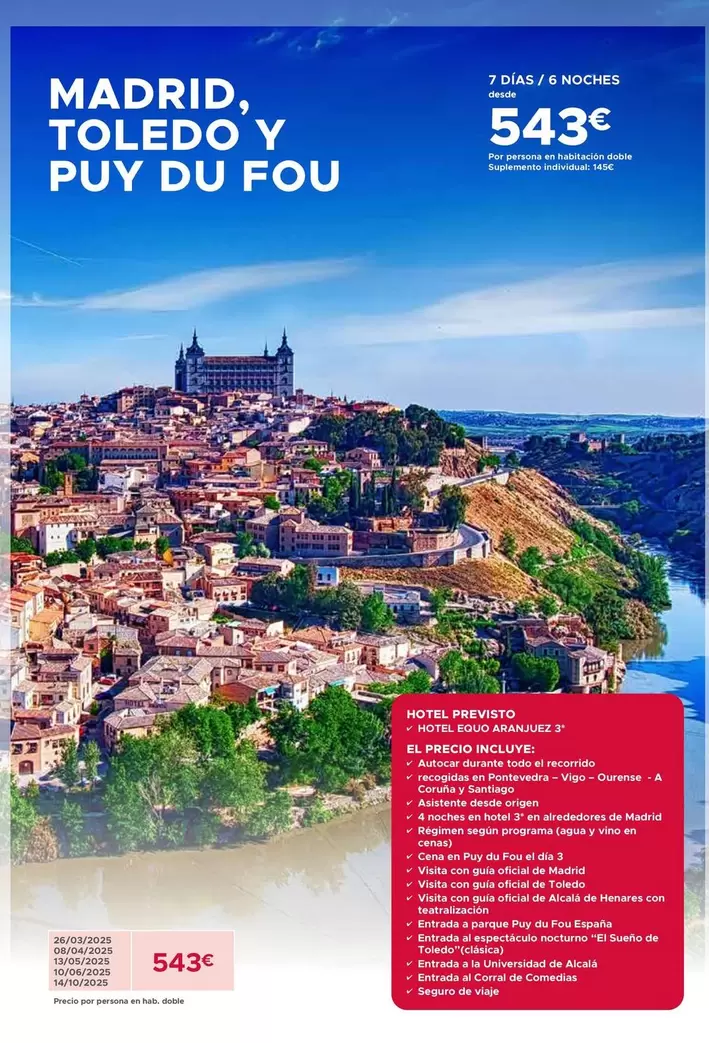 Oferta de Toledo - Jeux Éducatifs por 543€ en Halcón Viajes