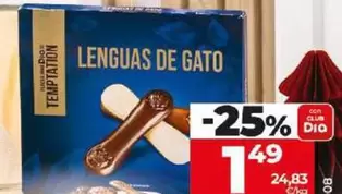 Oferta de Dia Tempation - Bombones Lenguas De Gato por 1,49€ en Dia