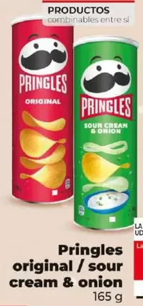 Oferta de Pringles - Original / Sour Cream & Onion por 2,59€ en Dia