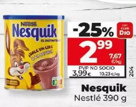 Oferta de Nestlé - Nesquik por 2,99€ en Dia