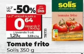 Oferta de Solís - Tomate Frito por 1,29€ en Dia