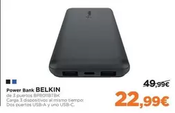 Oferta de Belkin - Power Bank por 22,99€ en El Corte Inglés