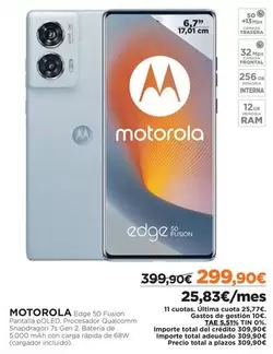 Oferta de Motorola - por 299,9€ en El Corte Inglés