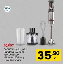 Oferta de Solac - Batidora BA5609 por 35,9€ en Eroski