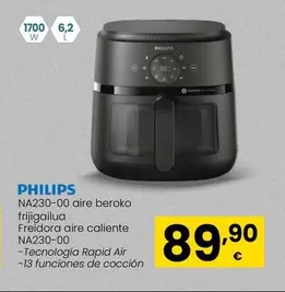 Oferta de Philips - Freidora Aire Caliente NA230-00 por 89,9€ en Eroski