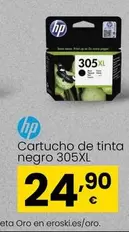 Oferta de HP - Cartucho De Tinta Negro 305XL por 24,9€ en Eroski