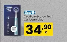 Oferta de Oral B - Cepillo Eléctrico Pro 1 Caribean Blue por 34,9€ en Eroski