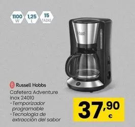 Oferta de Russell Hobbs - Cafetera Adventure Inox 24010 por 37,9€ en Eroski