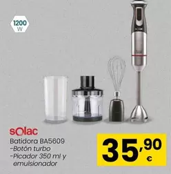 Oferta de Solac - Batidora BA5609 por 35,9€ en Eroski