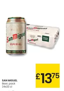 Oferta de San Miguel - Beer por 13,75€ en Eroski