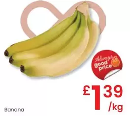 Oferta de Banana por 1,39€ en Eroski