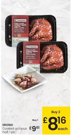 Oferta de Eroski - Cooked Octopus por 9,61€ en Eroski