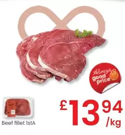 Oferta de Beef Fillet Ista por 13,94€ en Eroski