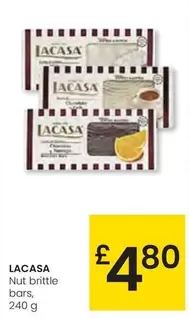 Oferta de Lacasa - Nut Brittle Bars por 4,8€ en Eroski