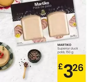 Oferta de Martiko - Superior Duck Pate por 3,26€ en Eroski