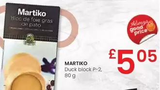 Oferta de Martiko - Black De Foie Gras De Pato por 5,05€ en Eroski