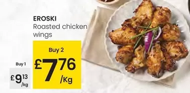 Oferta de Eroski - Roasted Chicken Wings por 9,13€ en Eroski