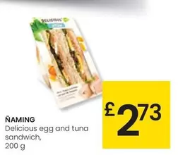 Oferta de Ñaming - Delicious Egg And Tuna Sandwich por 2,73€ en Eroski