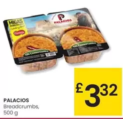 Oferta de Palacios - Breadcrumbs por 3,32€ en Eroski