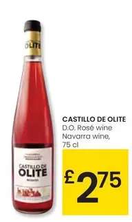 Oferta de Castillo De Olite - D.O. Rosé Wine Navarra Wine por 2,75€ en Eroski