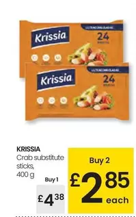 Oferta de Krissia - Crabo Subsitute Sticks por 4,38€ en Eroski