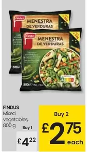 Oferta de Findus - Mixed Vegetables por 4,22€ en Eroski