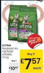 Oferta de Ultima - Neutered Dry Cat Food, Salmon por 10,09€ en Eroski