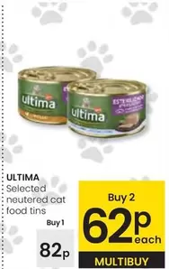 Oferta de Ultima - Selected Neutered Cat Food Tins por 0,82€ en Eroski