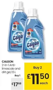 Oferta de Calgón - 2-In-1 Anti-Limescale And Dirt Gel por 17,68€ en Eroski