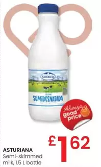 Oferta de Asturiana - Semi-skimmed Milk por 1,62€ en Eroski