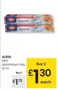 Oferta de Albal - Mini Aluminium Foil por 1,73€ en Eroski