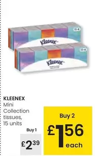 Oferta de Kleenex - Mini Collection Tissues por 2,39€ en Eroski