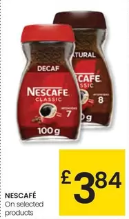 Oferta de Nescafé - On Selected Products por 3,84€ en Eroski