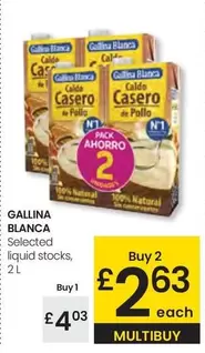 Oferta de Gallina Blanca - Selected Liquid Stocks por 4,03€ en Eroski