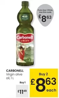 Oferta de Carbonell - Virgin Olive Oil por 11,49€ en Eroski