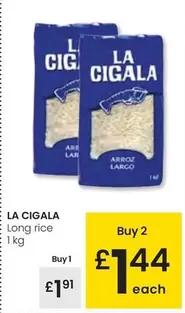 Oferta de La Cigala - Long Rice por 1,91€ en Eroski