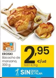 Oferta de Eroski - Bizcocho De Manzana por 2,95€ en Eroski