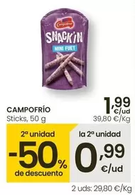 Oferta de Campofrío - Sticks por 1,99€ en Eroski