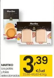 Oferta de Martiko - Los Pates Y Foies Seleccionados por 3,39€ en Eroski