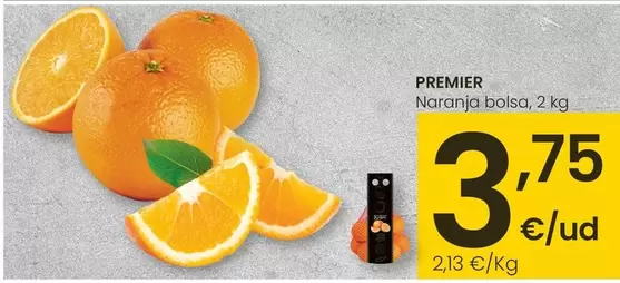 Oferta de Premier - Naranja Bolsa por 3,75€ en Eroski