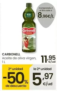 Oferta de Carbonell - Aceite De Oliva Virgen por 11,95€ en Eroski