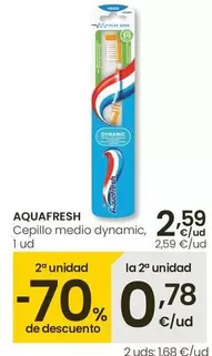 Oferta de Aquafresh - Cepillo Medio Dynamic  por 2,59€ en Eroski