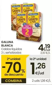 Oferta de Gallina Blanca - Caldos Liquidos por 4,19€ en Eroski