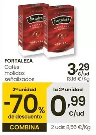 Oferta de Fortaleza - Cafés Molidos Senalizados por 3,29€ en Eroski