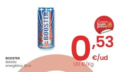 Oferta de Booster - Bebida Energética por 0,53€ en Eroski