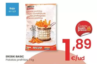 Oferta de Eroski Basic - Patatas Prefritas por 1,89€ en Eroski