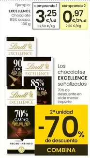 Oferta de Lindt - Excellence  por 3,25€ en Eroski