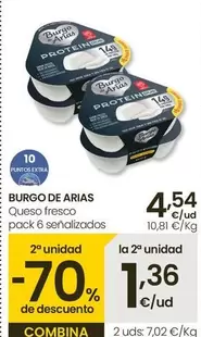 Oferta de Burgo De Arias - Queso Fresco  por 4,54€ en Eroski