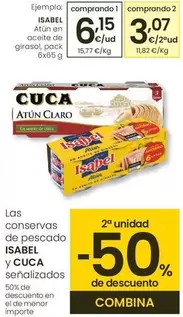 Oferta de Isabel - Atún En Aceite De Girasol por 6,15€ en Eroski