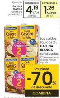 Oferta de Gallina Blanca - Caldo De Pollo por 4,19€ en Eroski